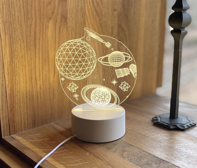 Designová 3D LED lampa s planetami – hvězdný motiv do každého pokoje