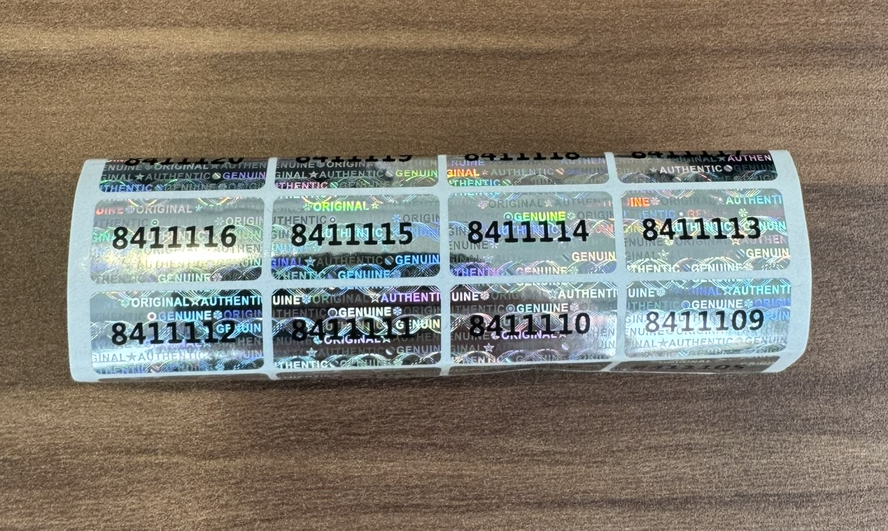 Holografická bezpečnostní pečeť – s unikátním číslem a ochranou proti padělání