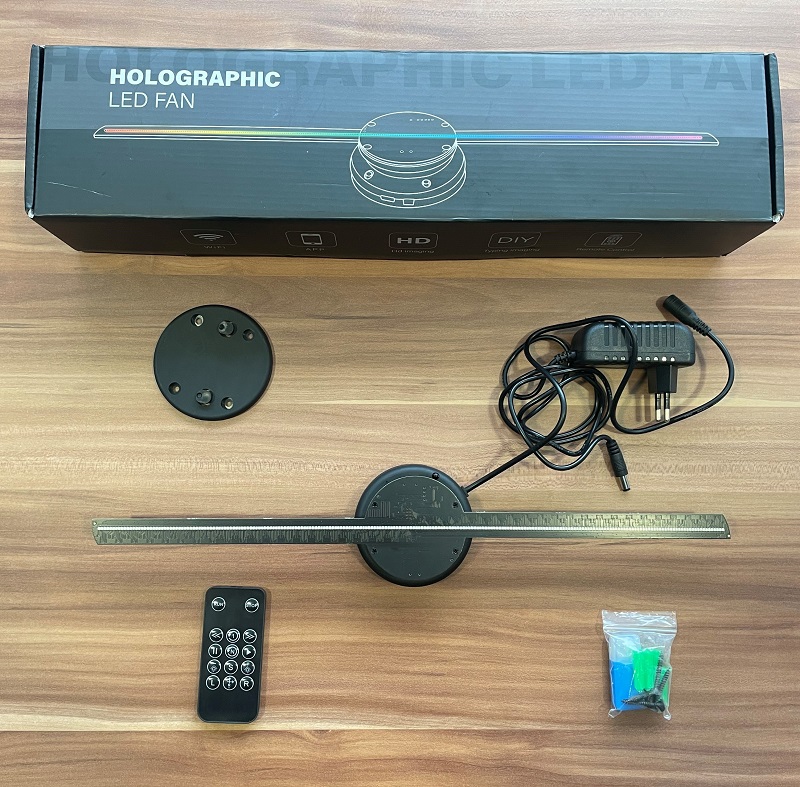 Hologramový 3D projektor s WiFi – ventilátor, 42 cm