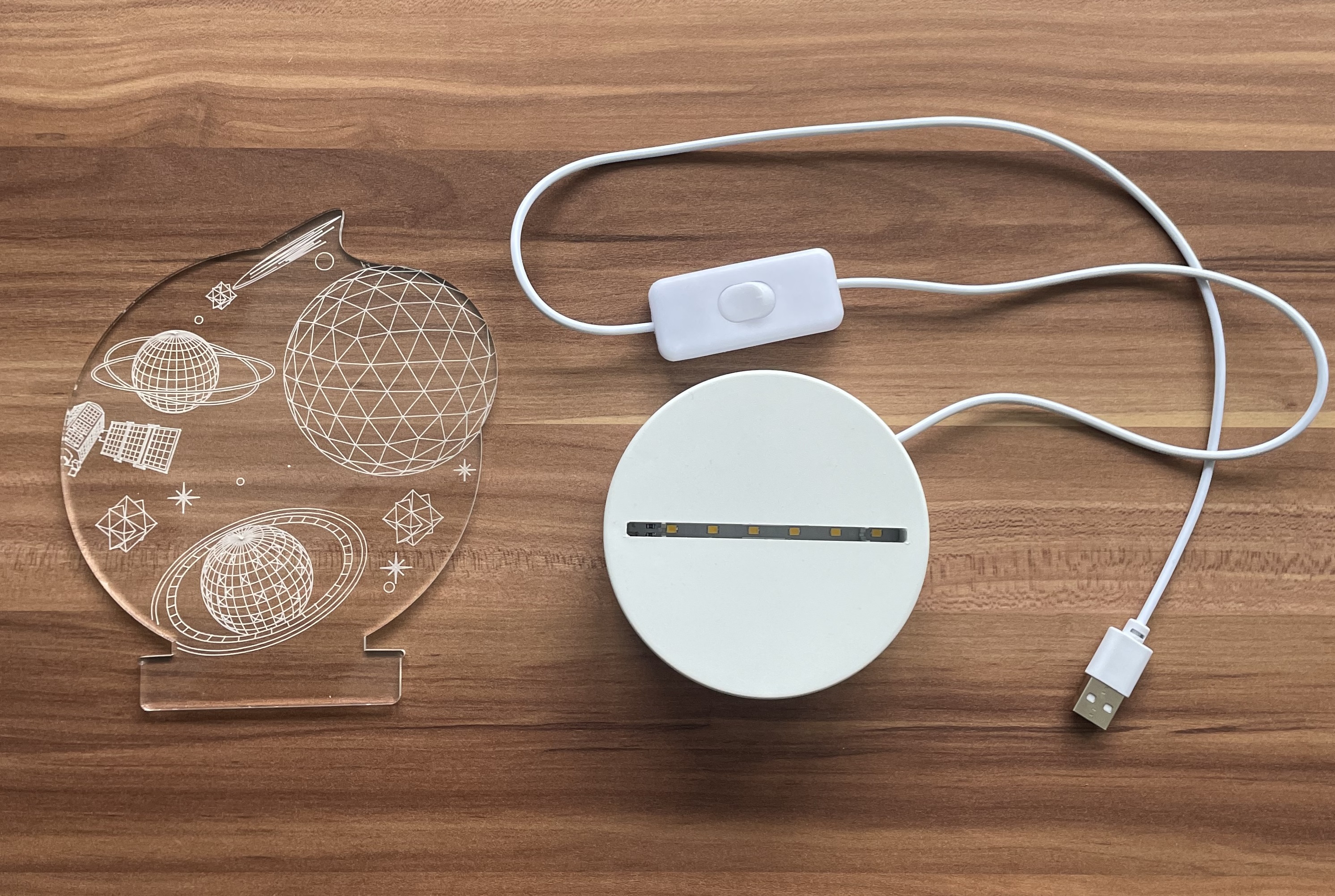 Designová 3D LED lampa s planetami – hvězdný motiv do každého pokoje