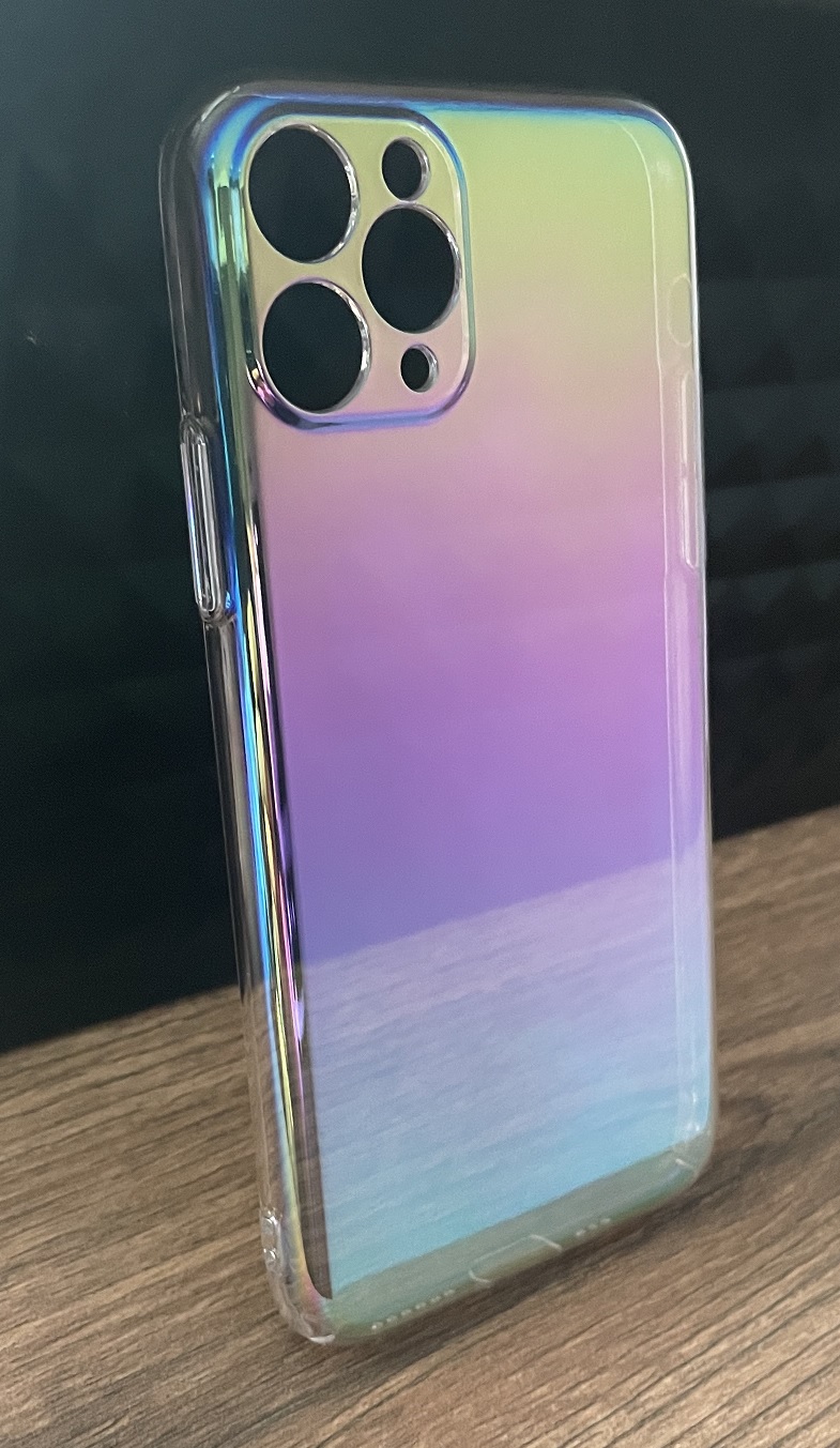 Stylový holografický kryt pro iPhone 11 Pro – duhový efekt & ochrana