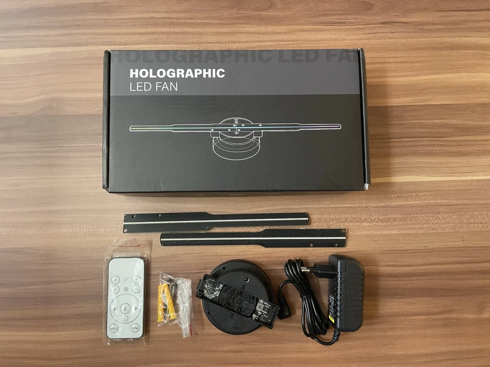 Hologramový 3D projektor s WiFi – ventilátor, 42 cm